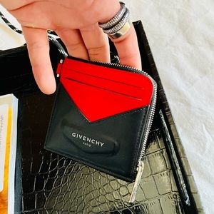 Givenchy lanyard card holder.